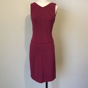 BCBG MAXAZRIA Berry/Deep Fuchsia Pink Sheath Dress